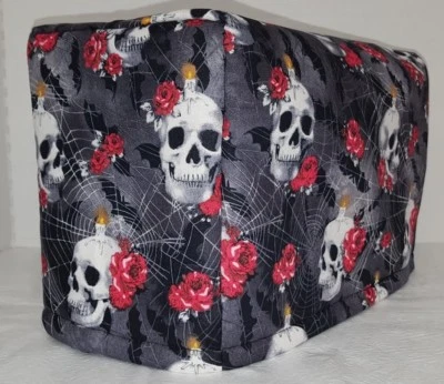 PENNY'S NEEDFUL THINGS Skulls Webs & Roses Toaster Cover