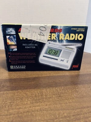 Oregon Scientific All Hazards Emergency Alert Monitor Weather Radio NOAA - Image 1 of 3