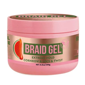 Braiding Gel Strong Hold Locking Gel Watermelon Scent Hair Styling Gel 8.8oz - Picture 1 of 12