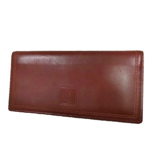 Yves Saint Laurent Purse Long Wallet Leather Authentic 3T0188 - Picture 1 of 17