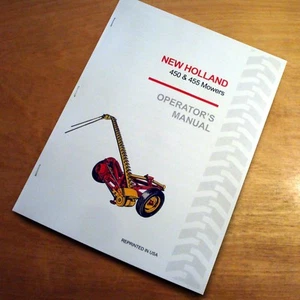 New Holland 450 455 Mower Operator's Owners Book Guide Manual NH - Picture 1 of 4