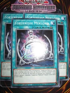 YU-GI-OH! COM PLAYSET (LOT DE 3) FORTERESSE MEKLORD LED7-FR029 EDITION 1 NEUF - Picture 1 of 1