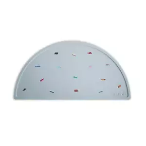 mushie Silicone Placemat for Kids | BPA-Free Non-Slip Design (Retro Cars) - Picture 1 of 5