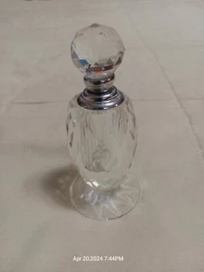 Oleg Cassini Glass Perfume Bottle Signed On bottom Atomizer - Picture 1 of 6