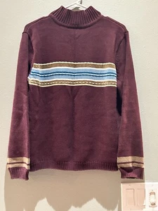Maglione Nautico Crazy Horse Liz Claiborne Borgogna Taglia M Dice S Xl Ma Piccolo - Foto 1 di 4