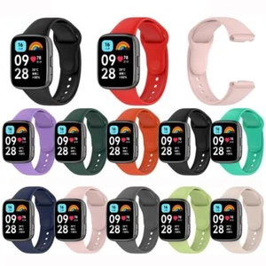 Ersatz Armband Uhr Silikon gurt Neu Redmi Uhr 3 Aktiv - Picture 1 of 23
