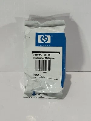 HP 56 Black Ink Cartridge C6656A New Genuine Printer Ink Sealed Not in Box - Image 1 of 4