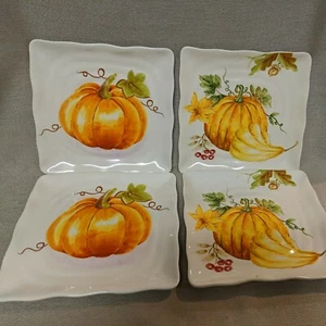 Set 4 piatti quadrati per insalata di zucca Maxcera - 8,5" - Foto 1 di 7