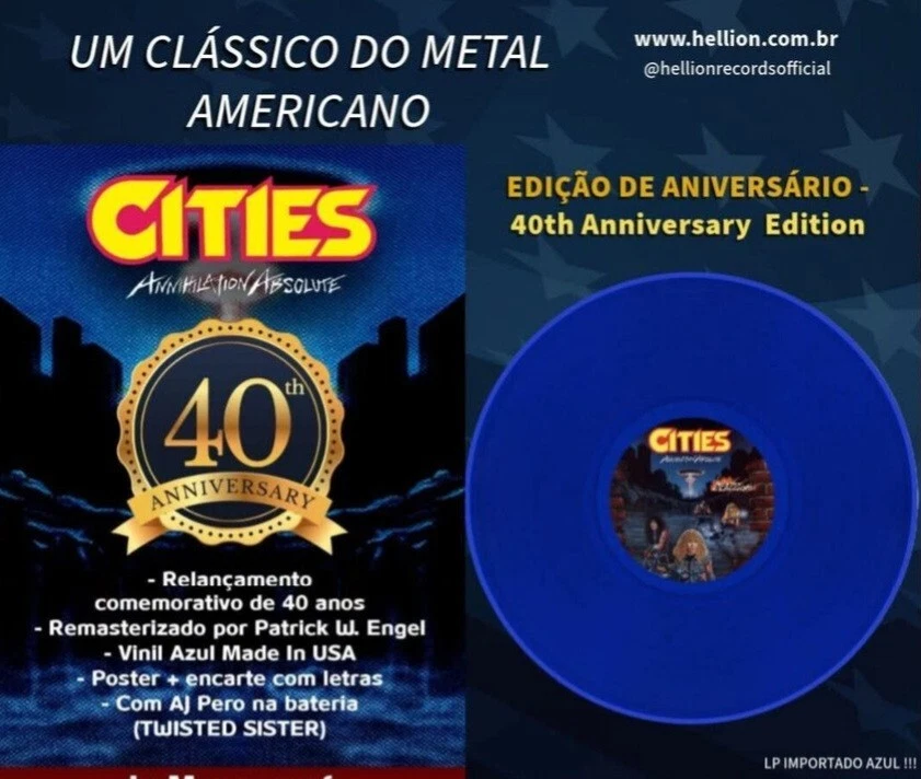 CITIES Annihilation Absolute LP blue vinyl, remastered, official !! Rar! - Bild 1 von 1