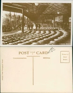 Fish Market Aberdeen Adelphi Series Real Photo RP SH & S A - Picture 1 of 2