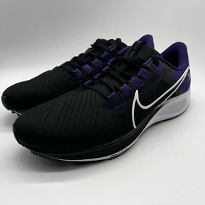 Nike TCU Horned Frogs Air Zoom Pegasus 38 Running Purple Black DJ0855-001 11.5 - Picture 1 of 7