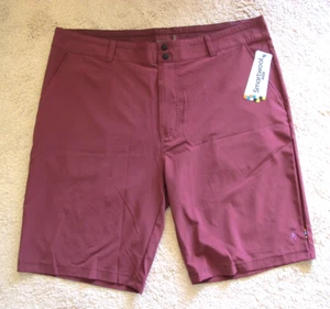 Smartwool Everyday Performance Drawstring Shorts Men's XL Maroon Stretch NEW! - Picture 1 of 10