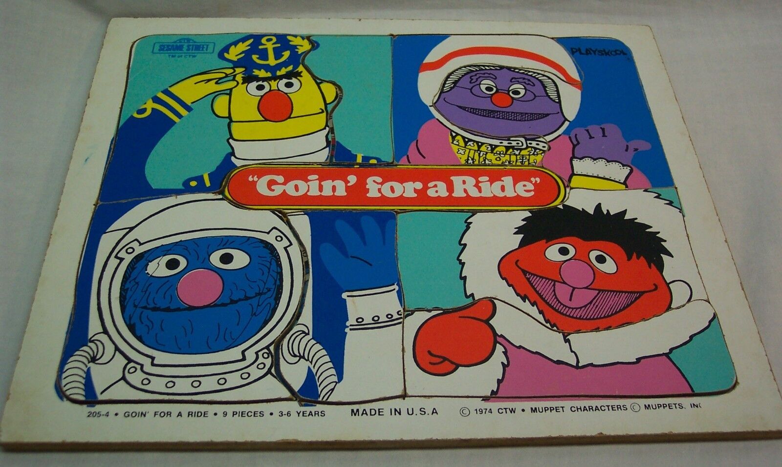 Vintage 1974 Playskool Sesame Street 