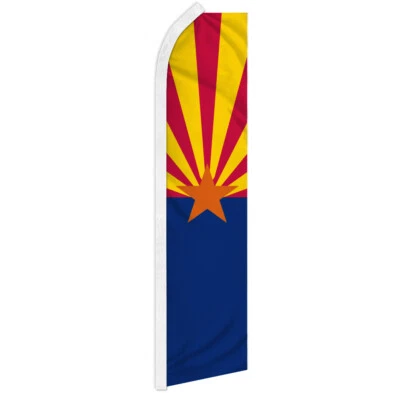 Arizona Swooper Flutter Feather Advertising Flag State of Arizona Flag AZ - Image 1 of 2