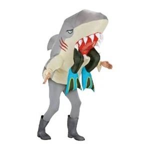 Costume adulto gonfiabile Halloween uomo che mangia squalo vestito fantasia vestito squalo - Foto 1 di 2