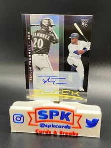 2021 Panini Chronicles BLACK TAYLOR TRAMMELL AUTO SEATTLE MARINERS RC #13 - Foto 1 di 1