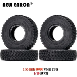 1.55 Rubber Wheel RC Terrain Tires for RC Crawler MST JIMNY RC4WD TF2 LC70 LC80 - Picture 1 of 7