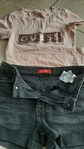 GUESS Shorts und t Shirt W28u Xs - Bild 1 von 6