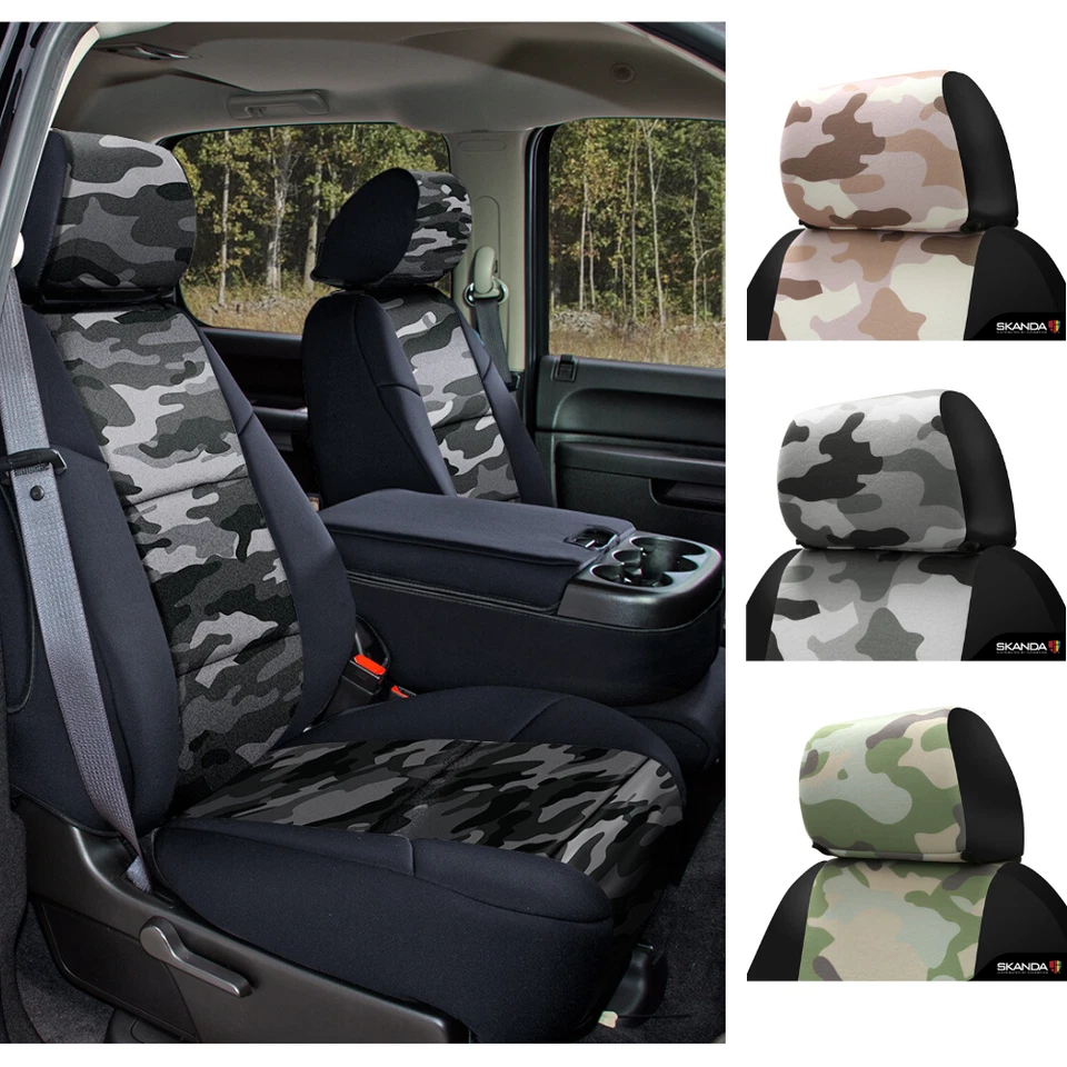 Fundas de asiento tradicionales militares camufladas para Jeep Patriot ajuste personalizado Foto 1 de 1