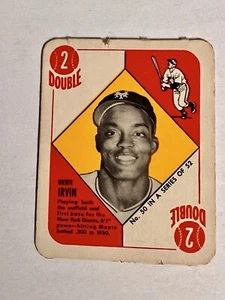 1951 TOPPS RED BACKS MONTE IRVIN 50 ROOKIE CARD HOF BASEBALL NEW YORK GIANTS RC - Picture 1 of 6