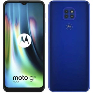 Motorola Moto G9 Play 64GB Unlocked Sapphire Blue - Dual Sim Excellent "Grade A" - Picture 1 of 4
