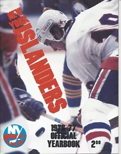 1976-77 hockey yearbook magazine Denis Potvin, Trottier New York Islanders VG - Picture 1 of 2