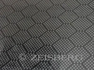 NOVEDAD MUNDIAL: Placa de carbono Honeycomb 500 mm x 300 mm x 0,3-1,0 mm, CFK, tela de diseño - Imagen 1 de 4