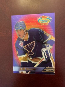 1994-95 Topps Stadium Club Finest Hockey #2 of 12 Jeff Brown St. Louis Blues MT - Bild 1 von 2
