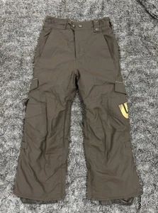 Youth Burton The White Collection Snowboard Pants Brown Snow Ski Size Small - Picture 1 of 15