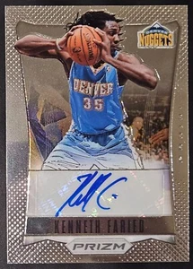 Kenneth Faried 2012-13 Panini Prizm AUTOGRAPHS Rookie Auto Card (no.10) - Picture 1 of 2