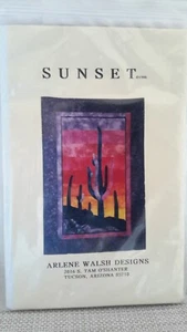 Vintage 1998 Quilt Pattern "Sunset" by Arlene Walsh Designs 27" x 40" New - Picture 1 of 4