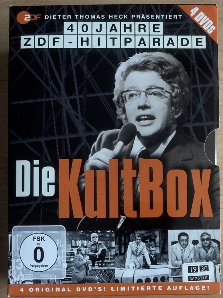 40 Jahre ZDF-Hitparade - Die KultBox - 4 DVDs Limited Edition Dieter Thomas Heck - Bild 1 von 2