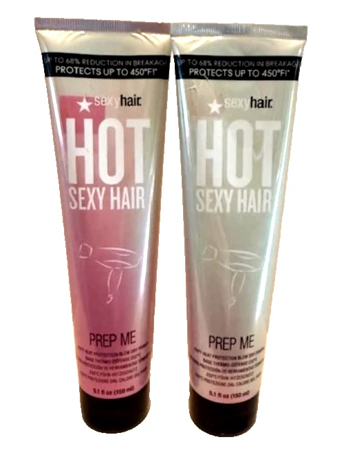 Lote de 2 - Cabello Sexy Caliente Sexy Prep Me 450F Protección Térmica - 5.1 OZ - Rápido Foto 1 de 1