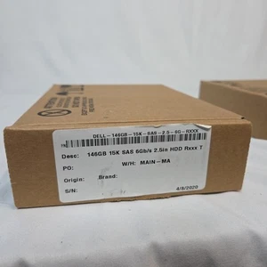 Dell MBE2147RC 146GB 15K RPM 6Gb/s 2.5" SAS SERVER HDD Hard Drive - New Sealed - Picture 1 of 3