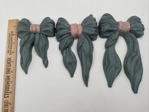 Homco Bogen Wandtafeln 7601 3 Stück blau rosa für Wohnkultur gebraucht - Bild 1 von 7