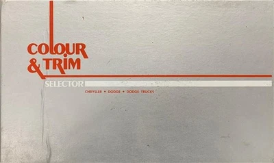 Chrysler Dodge 1978 color y tapicería distribuidor álbum original canadiense Foto 1 de 2