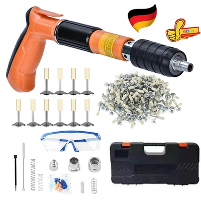 Manuelle Nagelpistole Hochdruck DIY Nagel-Wandbefestigungswerkzeug mit 100Nägeln - Bild 1 von 4