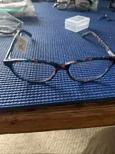 New Christian Siriano Marina Tuquoise/pink Tort 52-15-140 Frames Eyeglasses - Picture 1 of 6