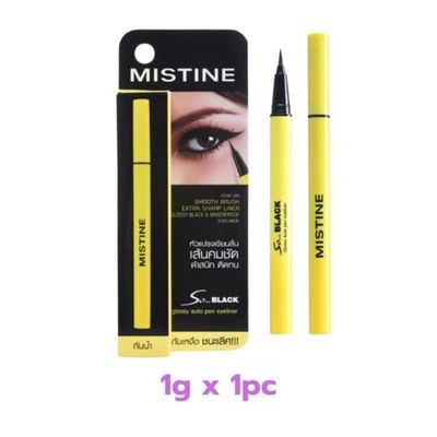 Delineador de ojos Mistine So Black brillante automático impermeable de larga duración nítido 1 g x 1 pieza Foto 1 de 4