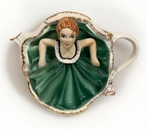 The TEAPOTTERY Tea Pot Limited bailarina coleccionable número de serie con etiqueta - Imagen 1 de 9
