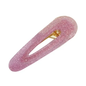  Pinzas para el cabello rectangulares huecas de acrílico para mujeres niñas lentejuelas de hoja de hojalata6534 - Imagen 1 de 9