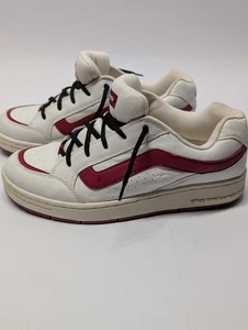 Vintage Vans Mannaz weiß und rot Skateschuhe Damengröße 9 42268-73 Vintage 90’s - Bild 1 von 13