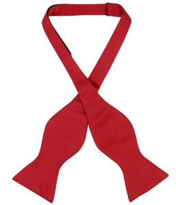 Pajarita Vesuvio Napoli AUTOCORBATA Color Rojo Sólido Para Hombre - Imagen 1 de 3