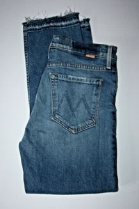 Womens Mother Jeans 27 The Tomcat Undone Hem "Playing Dirty" Distressed Holes - Picture 1 of 9