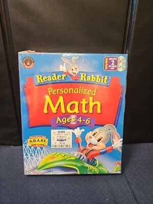 The Learning Company Reader Rabbit Personalized Math Ages 4 -6 CD-ROMWindows NEW - Image 1 of 2