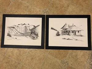 barbara vignerot 11x14 Sketch Lot Of Two - Picture 1 of 7