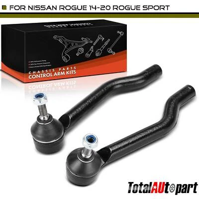 2x Extremo de varilla de amarre para Nissan Qashqai 2017-2019 Rogue delantero conductor y pasajero exterior Foto 1 de 4