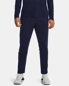 Under Armour Men's Size L UA Knit Warm Up Team Jogger Track Pants - Navy/White - Picture 1 of 9