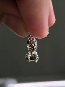 Authentic Dog Silver Charm, Kiko The Cute Dog - Picture 1 of 12