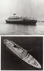 8 ANDREA DORIA 8" by 10" Black & White Disaster Photos Including STOCKHOLM